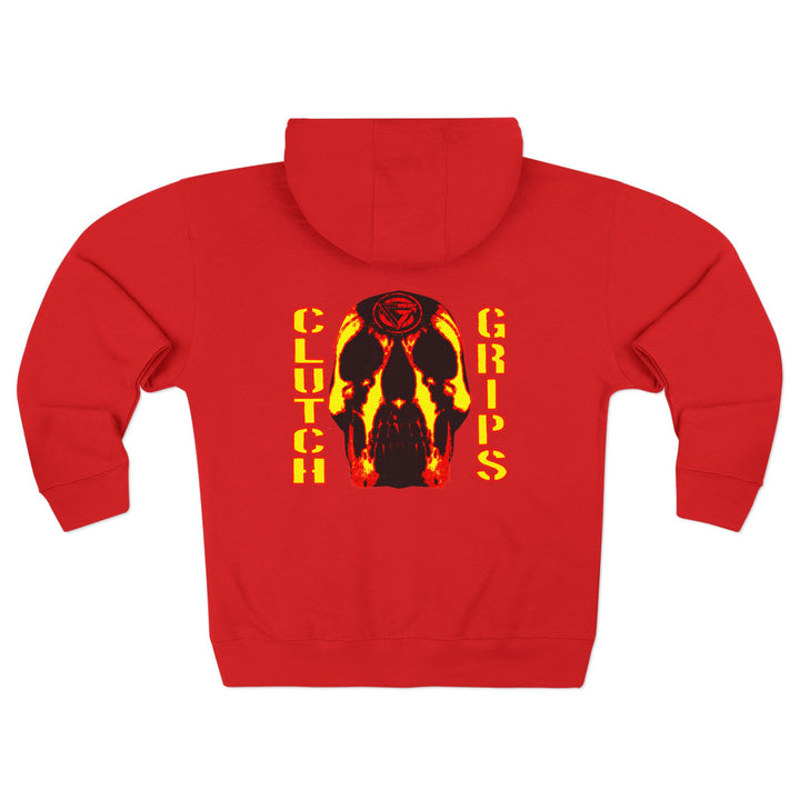 CG SKULLATOR RED GOLD /CLUTCH GRIPS ZIP UP