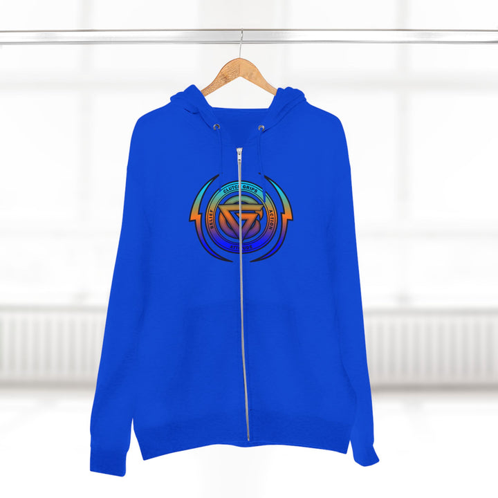 CG SKULLATOR BLUE ORANGE AQUA /WORLD DOMINATION ZIP UP