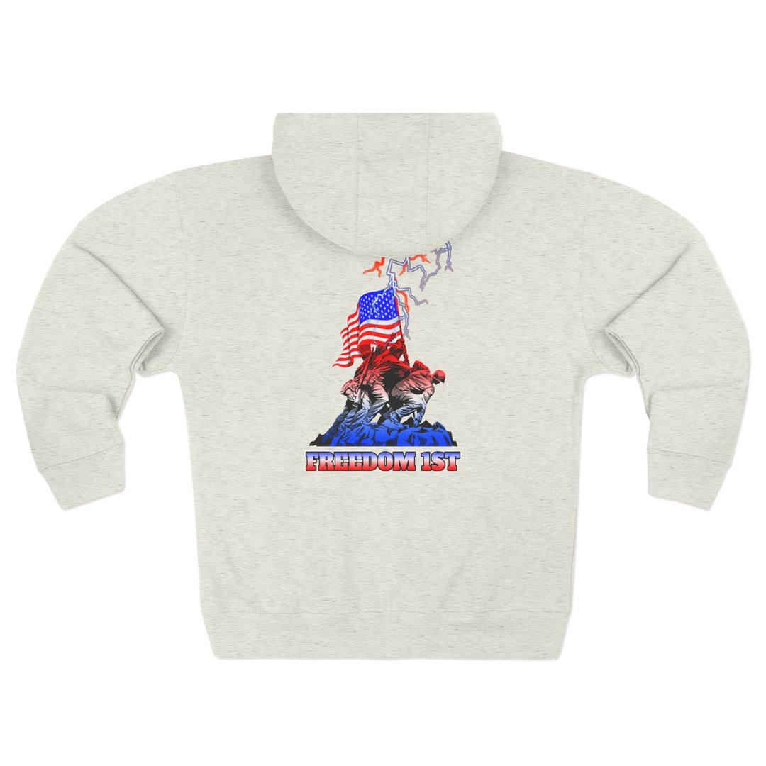 CG A AMERICAN WARRIORS ORANGE WHITE FADE /FREEDOM 1ST ZIP UP