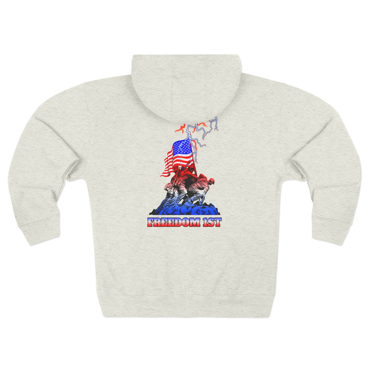 CG A AMERICAN WARRIORS ORANGE WHITE FADE /FREEDOM 1ST ZIP UP