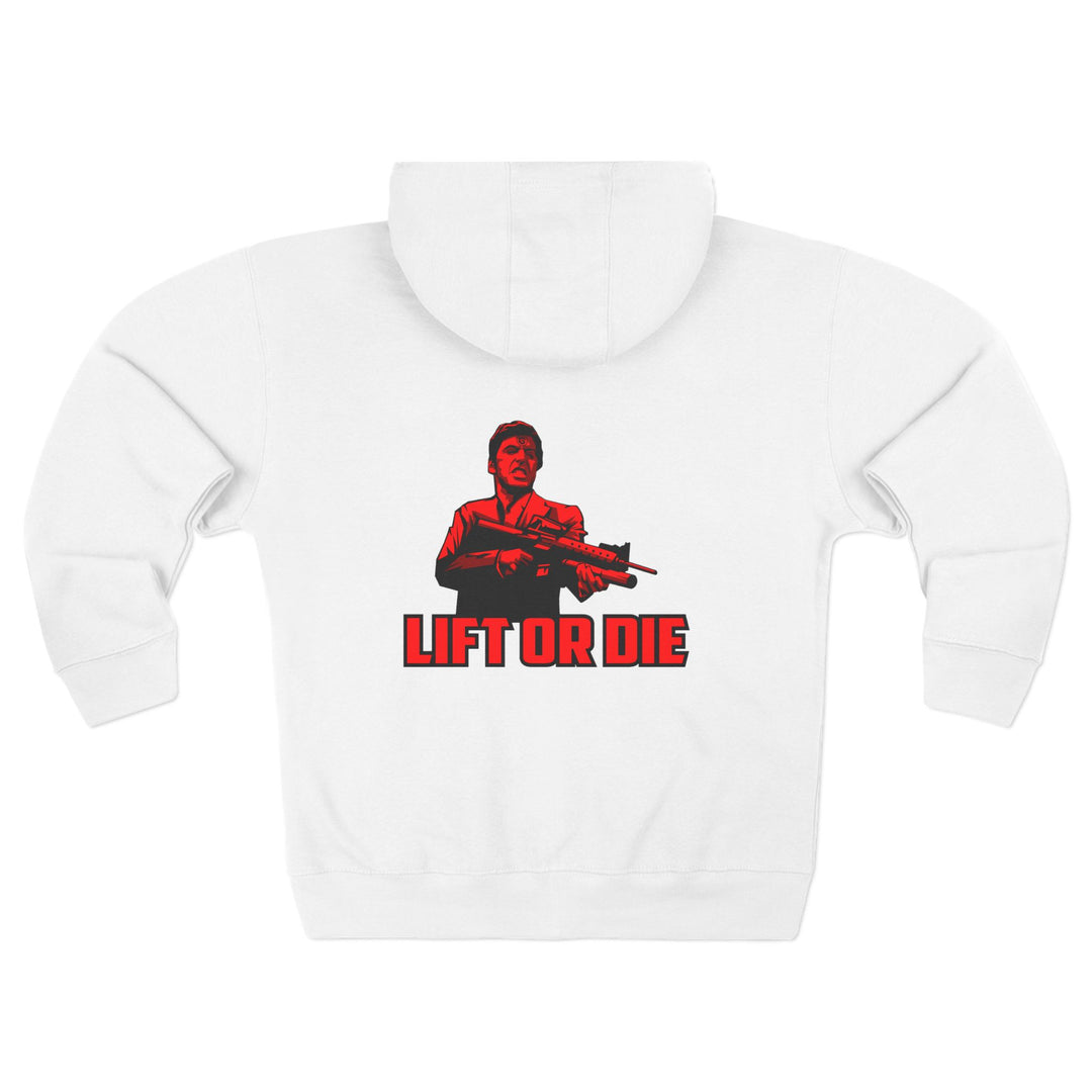 CG FINAL BOSS RED/LIFT OR DIE ZIP UP