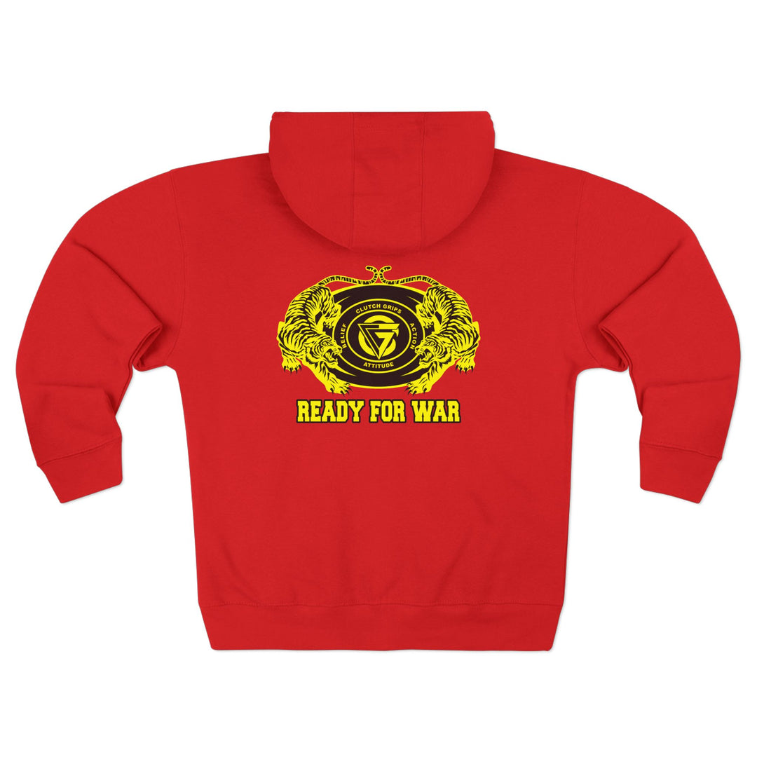 CG TIGER VS TIGER YELLOW BLACK /READY FOR WAR ZIP UP
