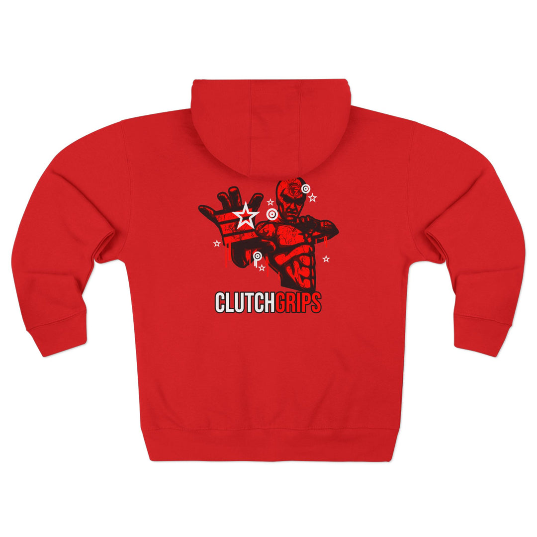 CG MASTER FLASH RED BLACK WHITE /CLUTCHGRIPS ZIP UP
