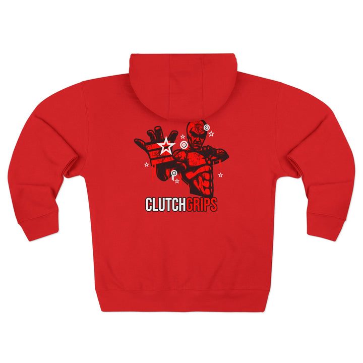 CG MASTER FLASH RED BLACK WHITE /CLUTCHGRIPS ZIP UP