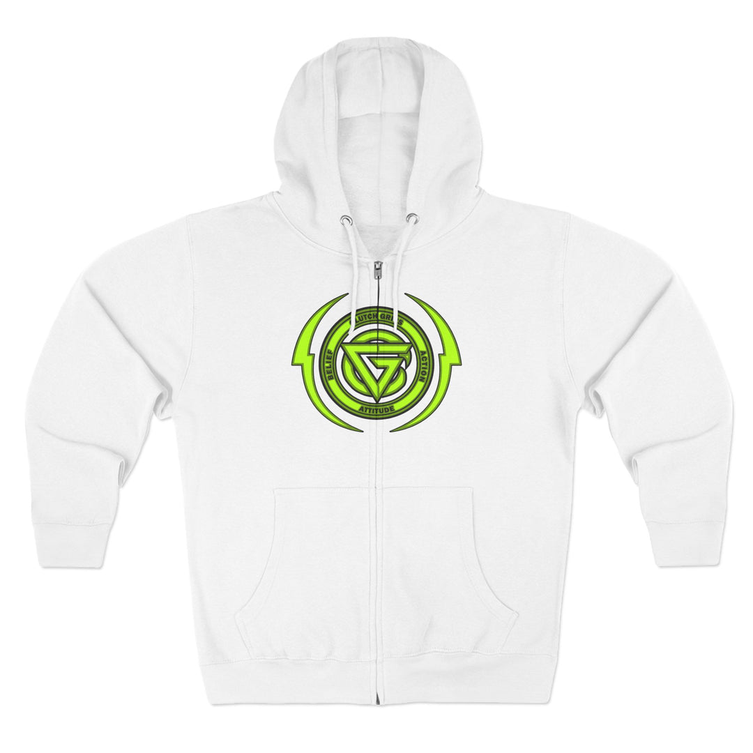 CG MAC BRAVE HYPER GREEN/LIFT OR DIE ZIP UP