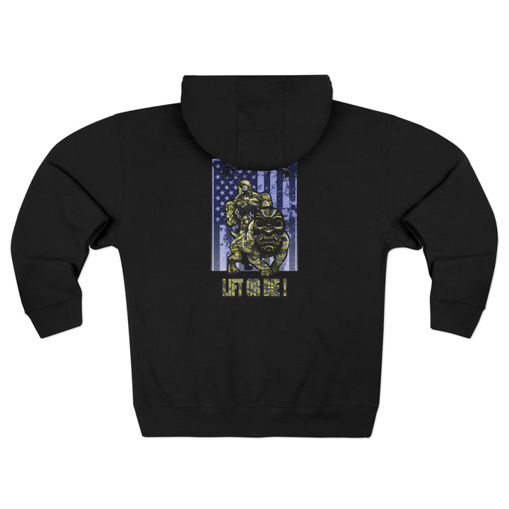 CG ANGRY DOG CAMO YELLOW/LIFT OR DIE ZIP UP