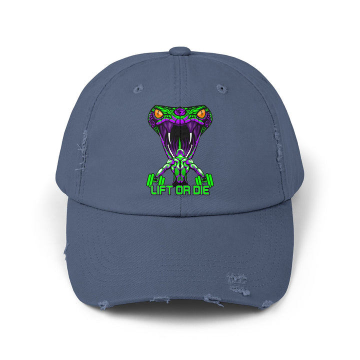 MAN VS VIPER PURPLE GREEN /LIFT OR DIE CAP