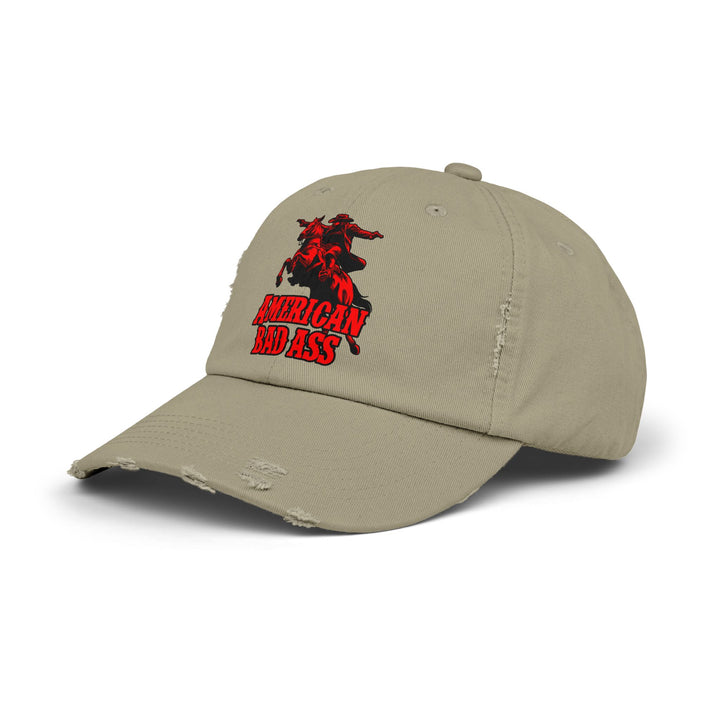 COWBOY OUTLAW RED/AMERICAN BADASS CAP