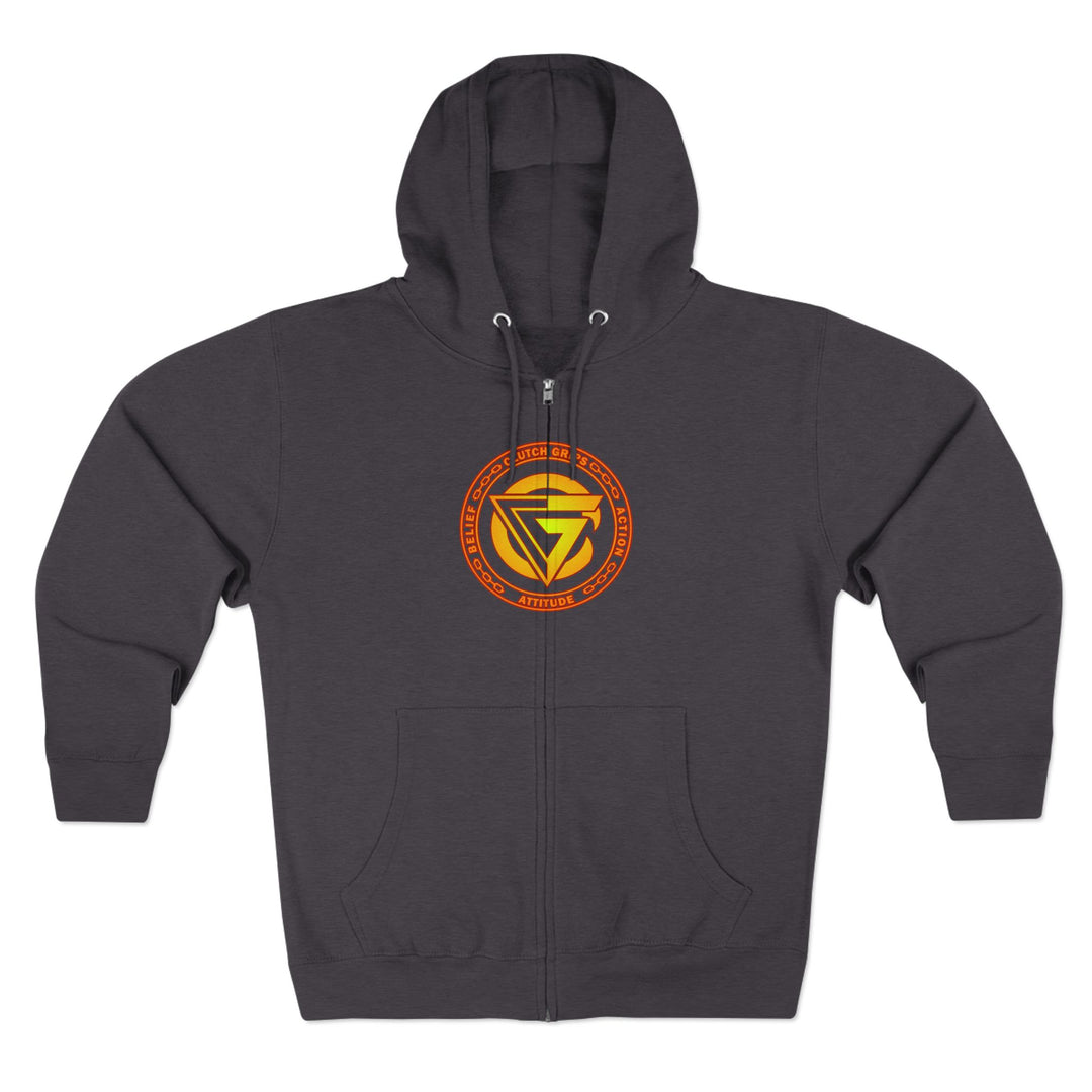 CG SKULL BANDIT ORANGE GOLD RED /I AM THE ONE ZIP UP