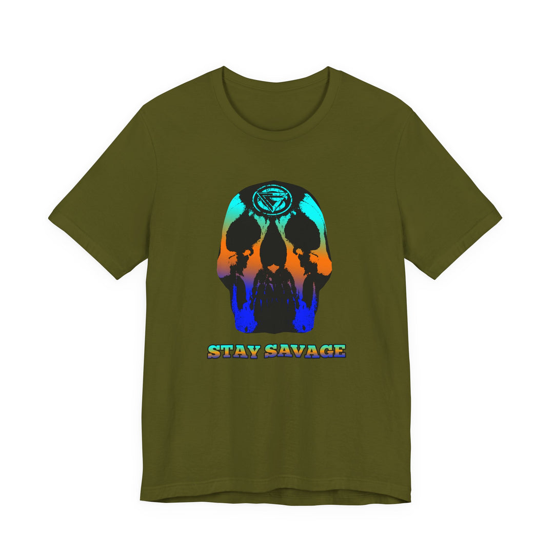 SKULLATOR BLUE ORANGE AQUA  /STAY SAVAGE