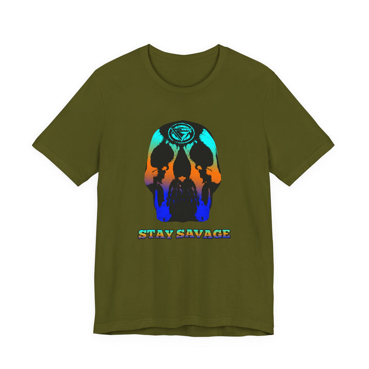 SKULLATOR BLUE ORANGE AQUA  /STAY SAVAGE
