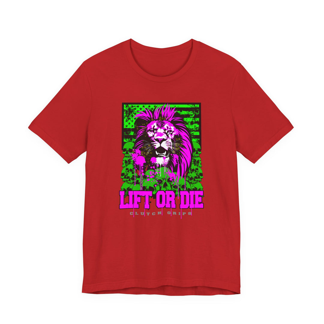 LION HEART PURPLEGREEN/LIFT OR DIE