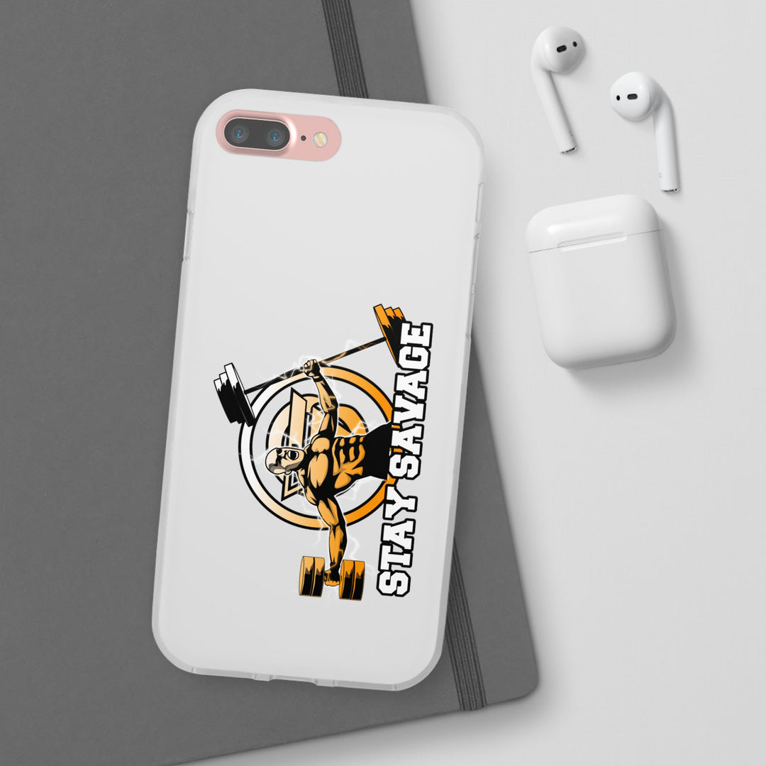 SPARTAN LIFT ORANGE WHITE PHONE CASE/STAY SAVAGE