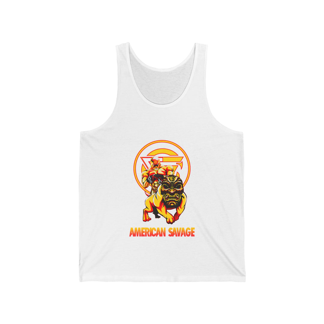 ANGRY DOG YELLOW ORANGE TANK /AMERICAN SAVAGE