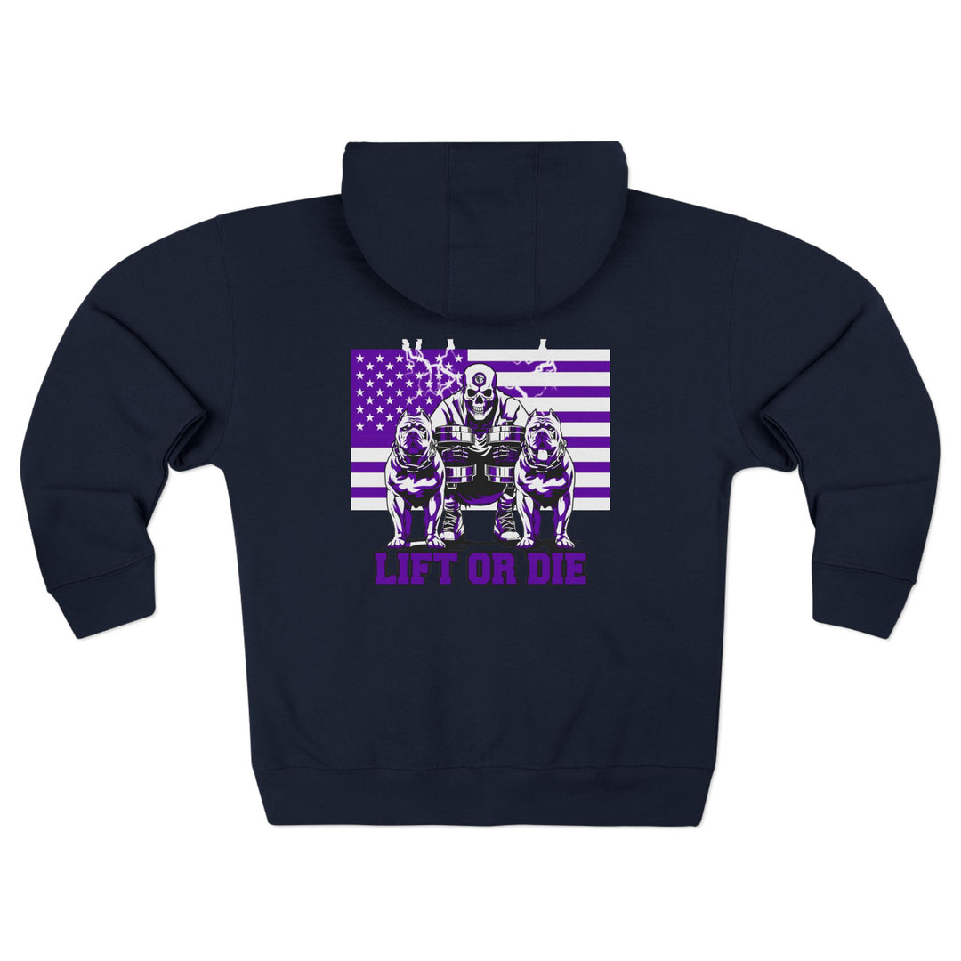 CG MAC MOTIVATOR PURPLE WHITE  /LIFT OR DIE  (TIK TOK) STORE ZIP UP