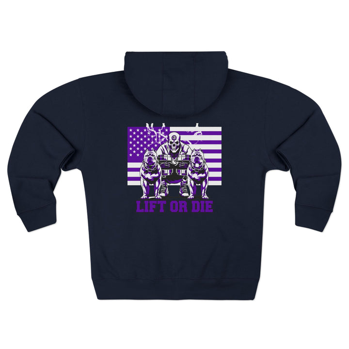 CG MAC MOTIVATOR PURPLE WHITE  /LIFT OR DIE  (TIK TOK) STORE ZIP UP