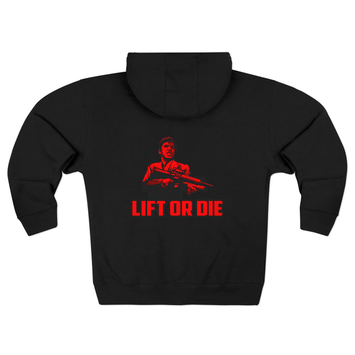 CG FINAL BOSS RED/LIFT OR DIE ZIP UP