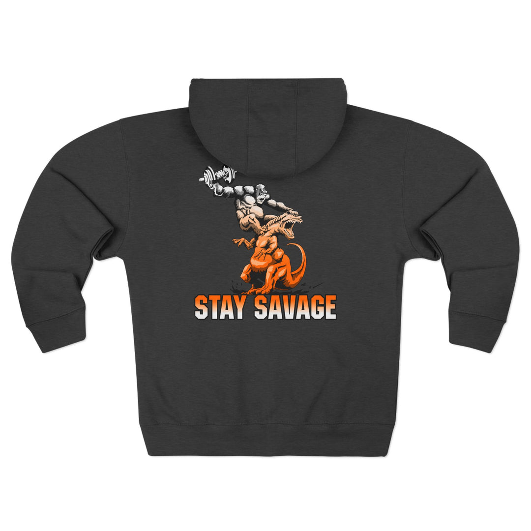 CG APE VS ZILLA 2ND FIGHT ORANGE WHITE FADE /STAY SAVAGE ZIP UP