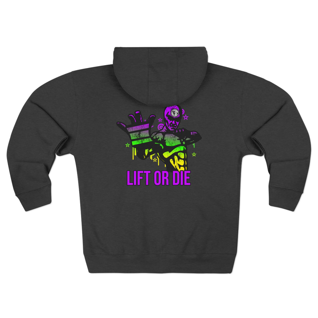 CG GRIP MASTER MAC YELLOW GREEN PURPLE /LIFT OR DIE ZIP UP