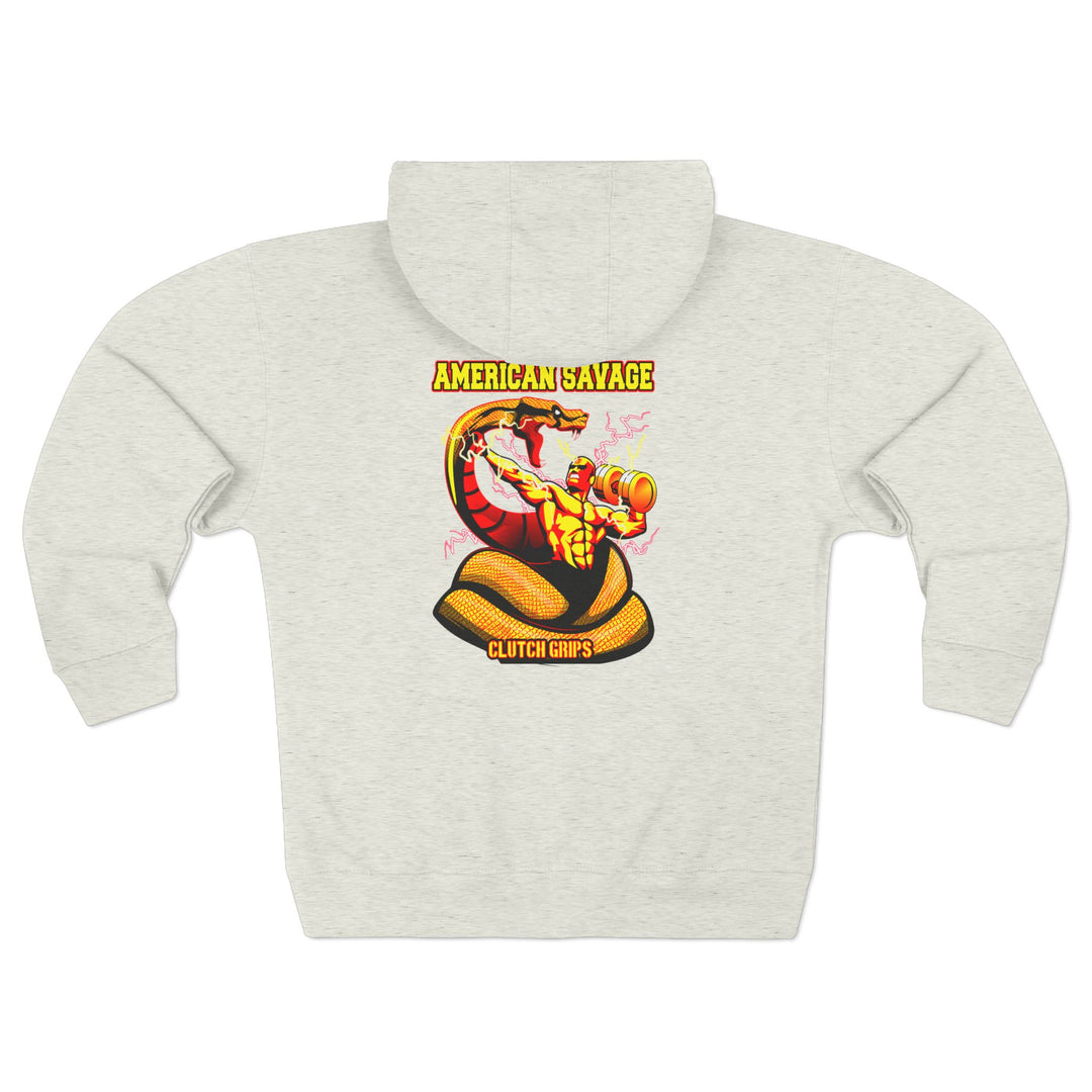 CG MAC VS SNAKE GOLD RED  /AMERICAN SAVAGE ZIP UP