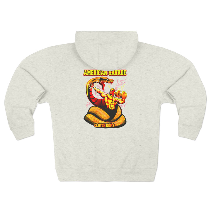 CG MAC VS SNAKE GOLD RED  /AMERICAN SAVAGE ZIP UP
