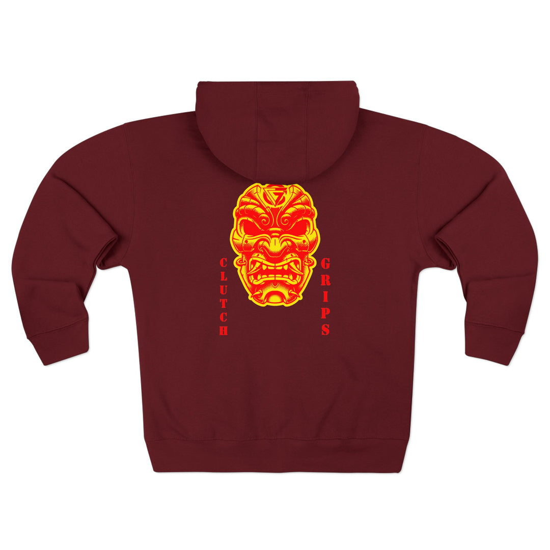 CG SAMURAI MASK RED GOLD /FORGED IN FIRE ZIP UP