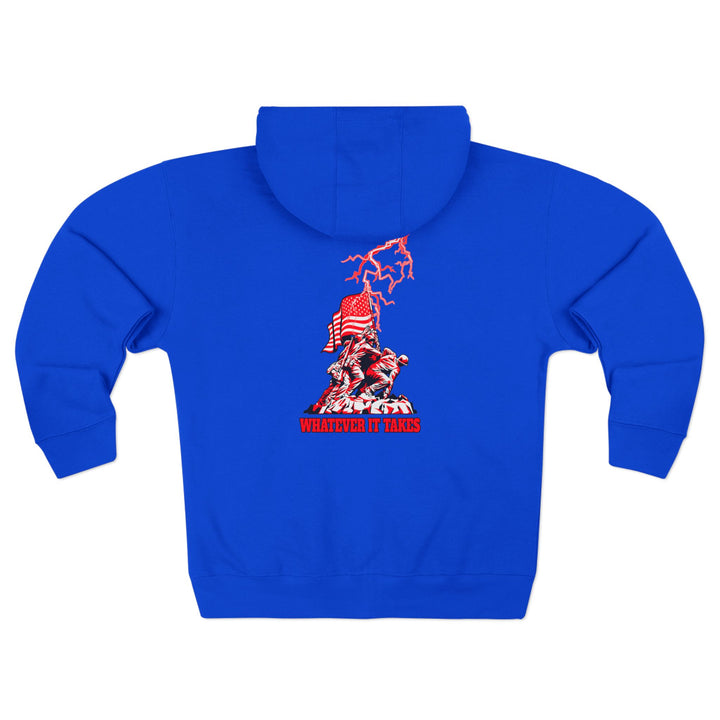 CG AMERICAN WARRIOR RED WHITE /WHATEVER IT TAKES ZIP UP
