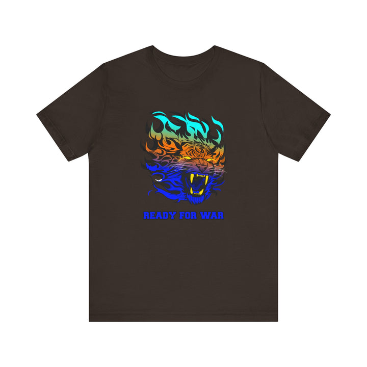 TIGER FLAME BLUE ORANGE AQUA FADE/READY FOR WAR
