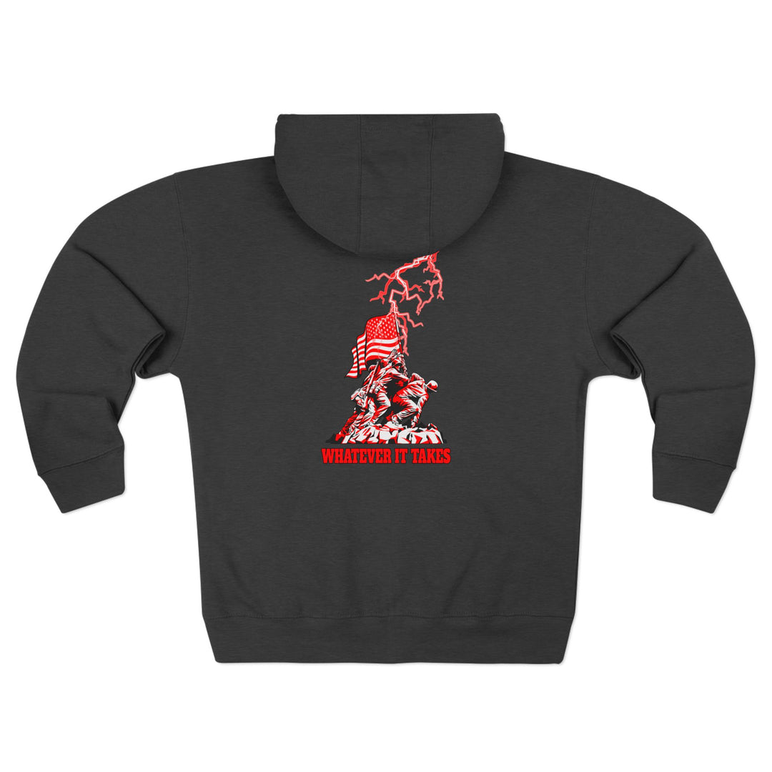 CG AMERICAN WARRIOR RED WHITE /WHATEVER IT TAKES ZIP UP