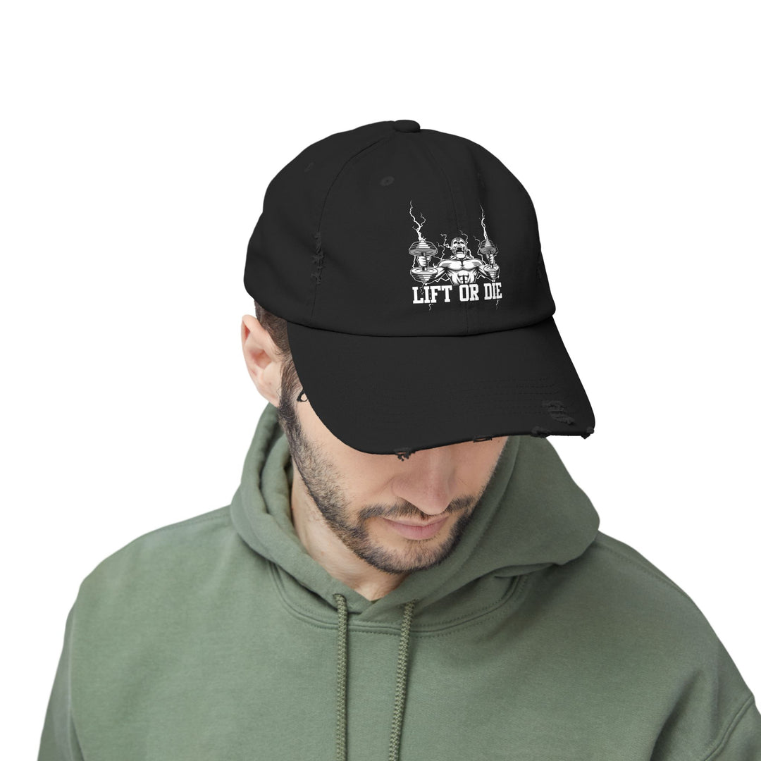 RIDE THE LIGHTNING WHITE/LIFT OR DIE CAP