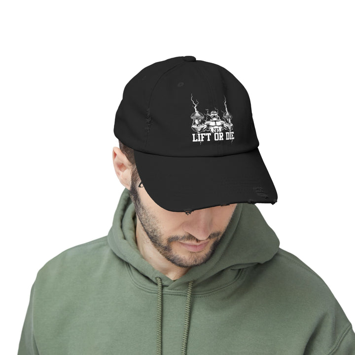 RIDE THE LIGHTNING WHITE/LIFT OR DIE CAP