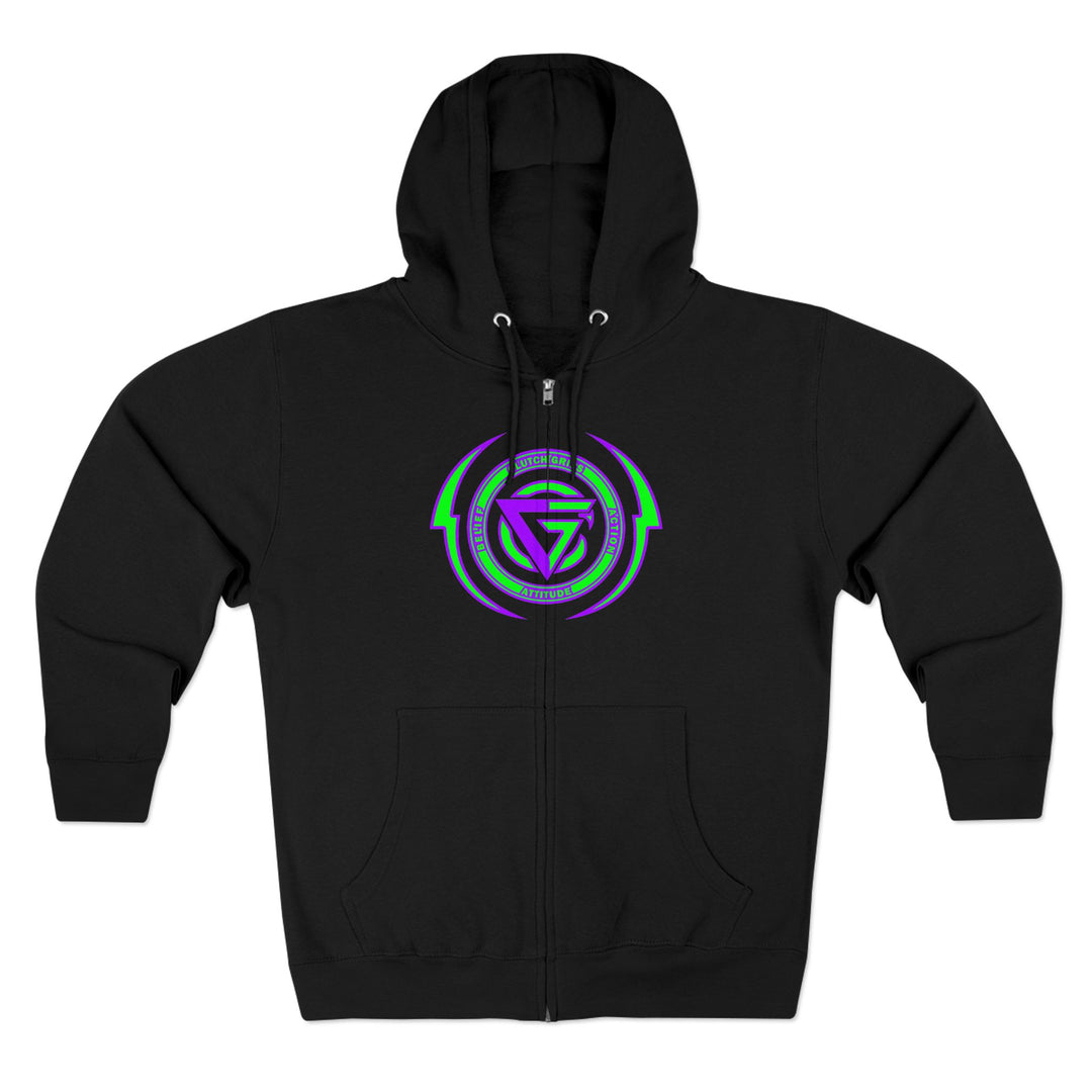 CG MAC JUMP PURPLE GREEN/LIFT HARDER ZIP UP