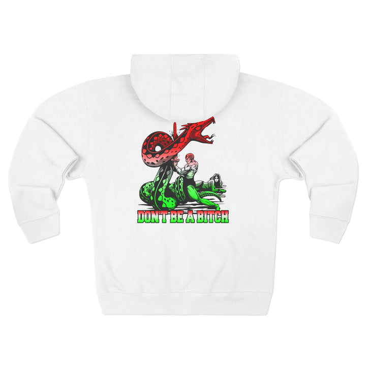 CG SERPENT SLAYER RED WHITE GREEN FADE /DONT BE A BITCH ZIP UP