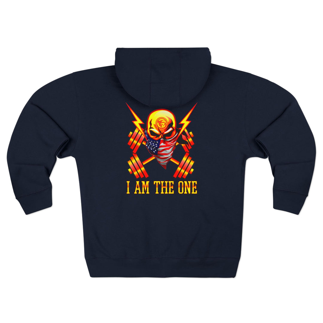 CG SKULL BANDIT ORANGE GOLD RED /I AM THE ONE ZIP UP