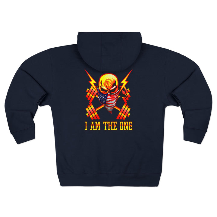 CG SKULL BANDIT ORANGE GOLD RED /I AM THE ONE ZIP UP