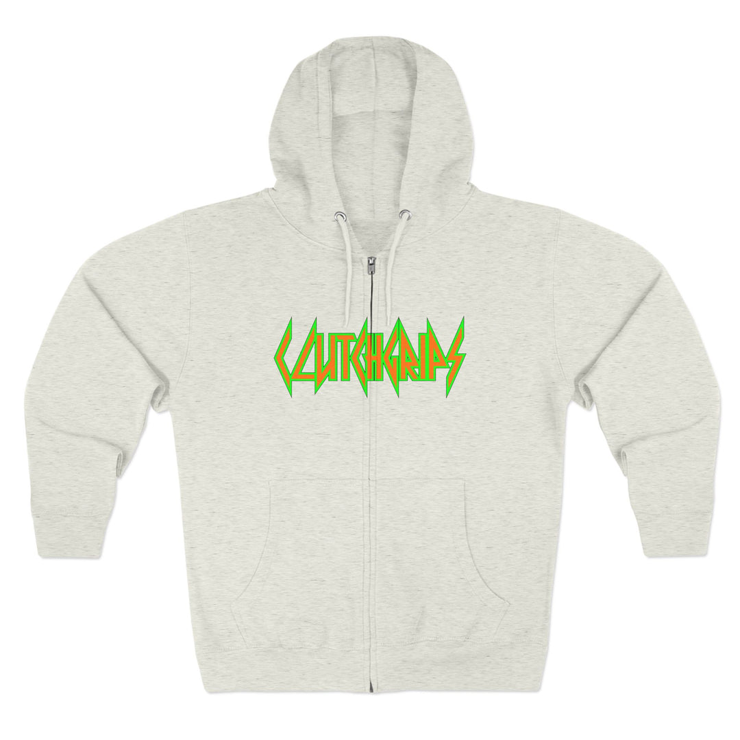 CG ANGRY DOG ORANGE GREEN /LIFT OR DIE ZIP UP