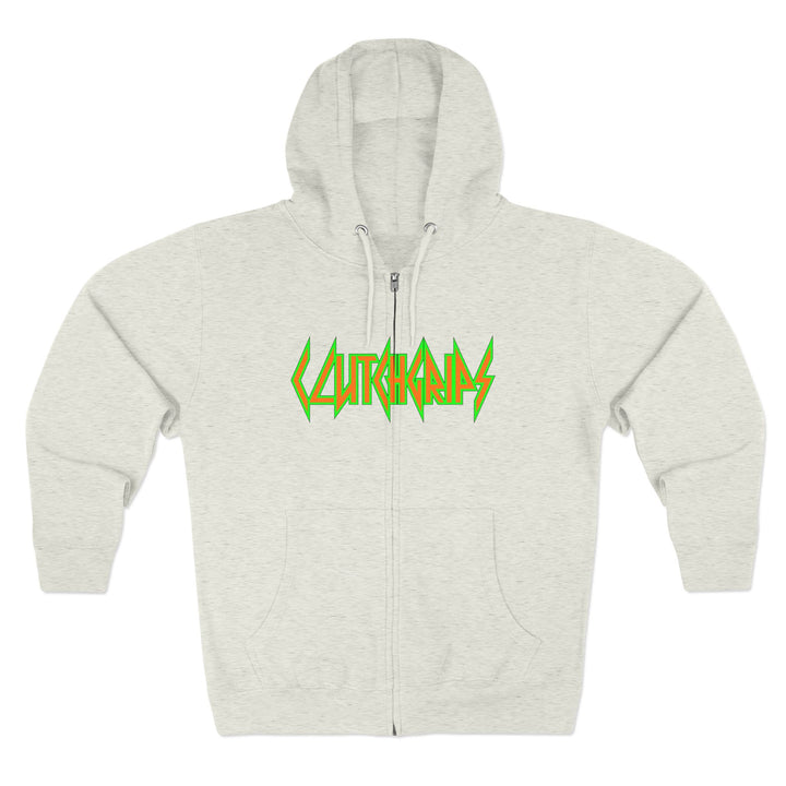 CG ANGRY DOG ORANGE GREEN /LIFT OR DIE ZIP UP