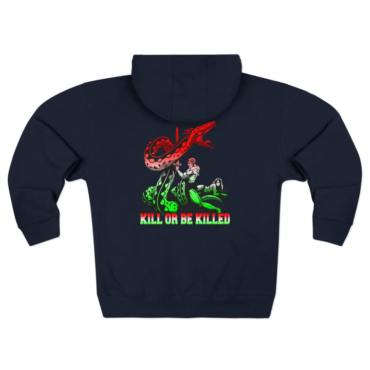 CG SERPENT SLAYER RED WHITE GREEN FADE /KILL OR BE KILLED ZIP UP