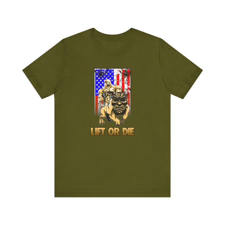 ANGRY DOG SAND AMERICAN FLAG/LIFT OR DIE