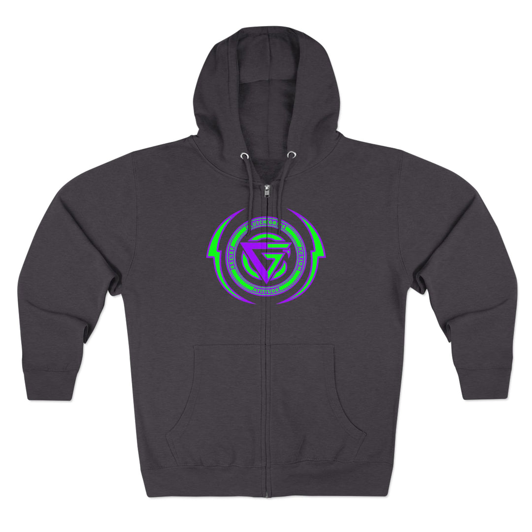 CG MAC JUMP PURPLE GREEN/READY FOR WAR ZIP UP