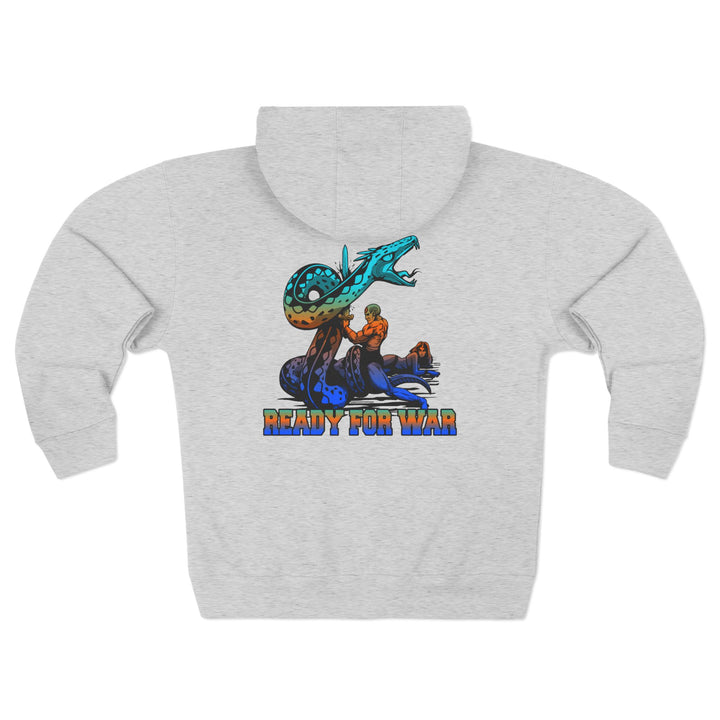 CG SERPENT SLAYER BLUE ORANGE AQUA /READY FOR WAR ZIP UP