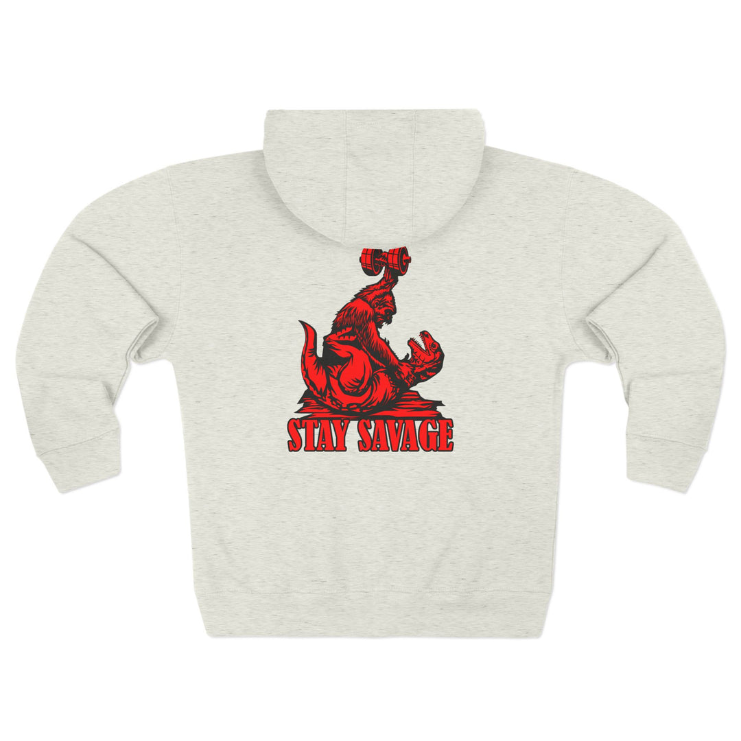 CG APE VS ZILLA RED  /STAY SAVAGE ZIP UP