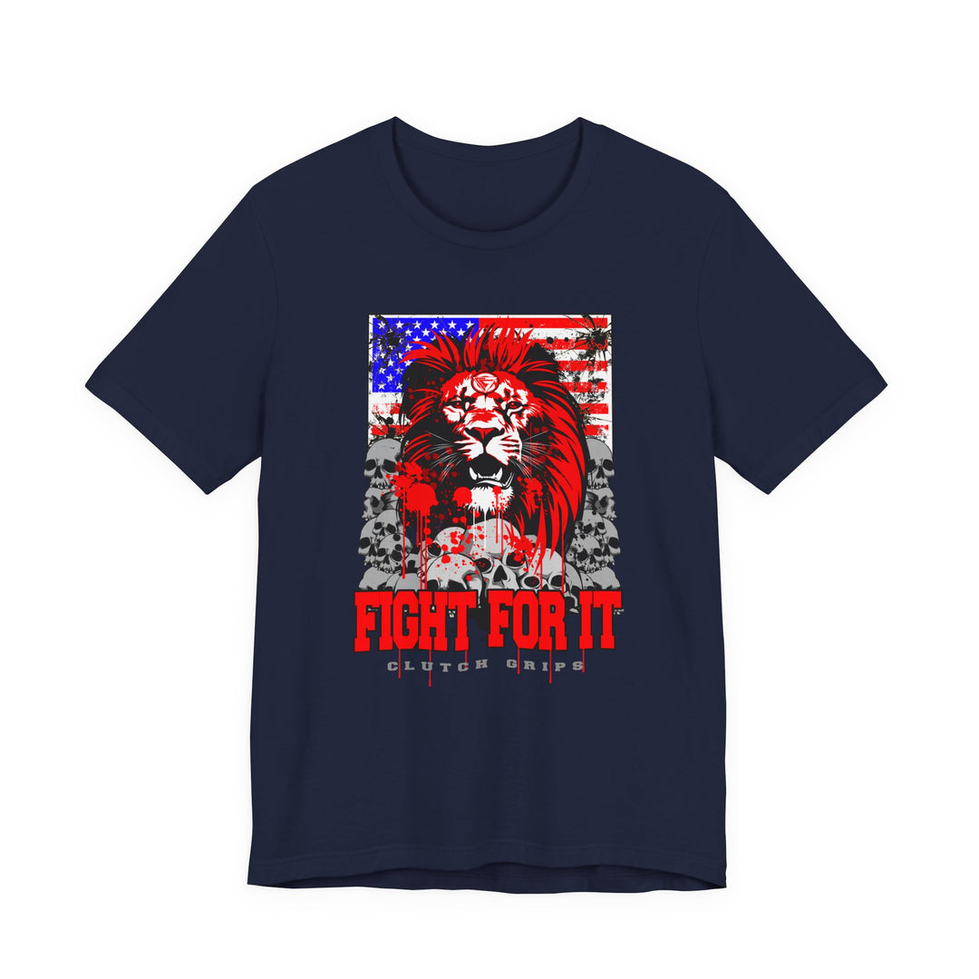 LIONHEART USA FLAG RED WHITE BLUE /FIGHT FOR IT