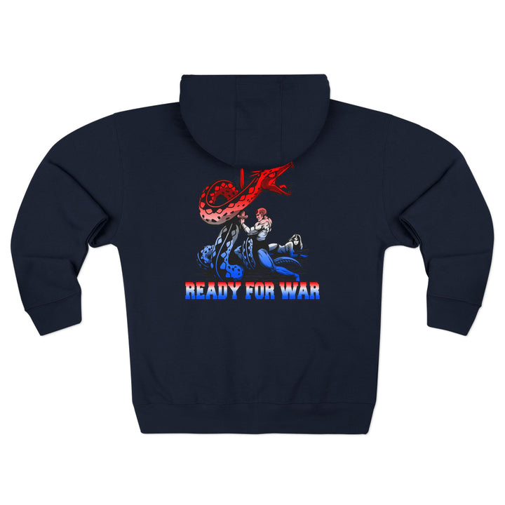 CG SERPENT SLAYER RED WHITE BLUE FADE /READY FOR WAR ZIP UP