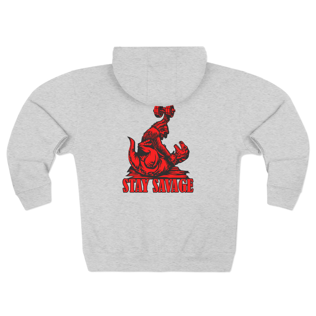 CG APE VS ZILLA RED  /STAY SAVAGE ZIP UP