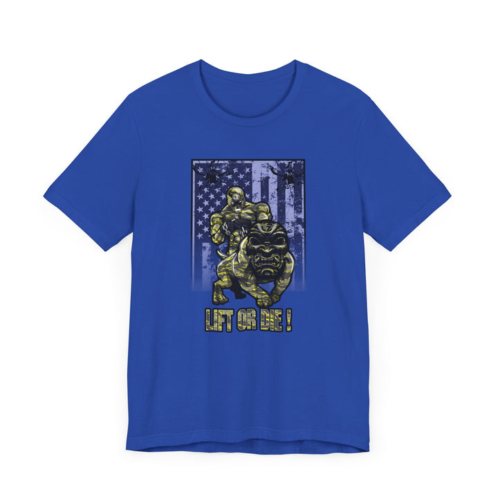 ANGRY DOG YELLOW CAMO FLAG/LIFT OR DIE
