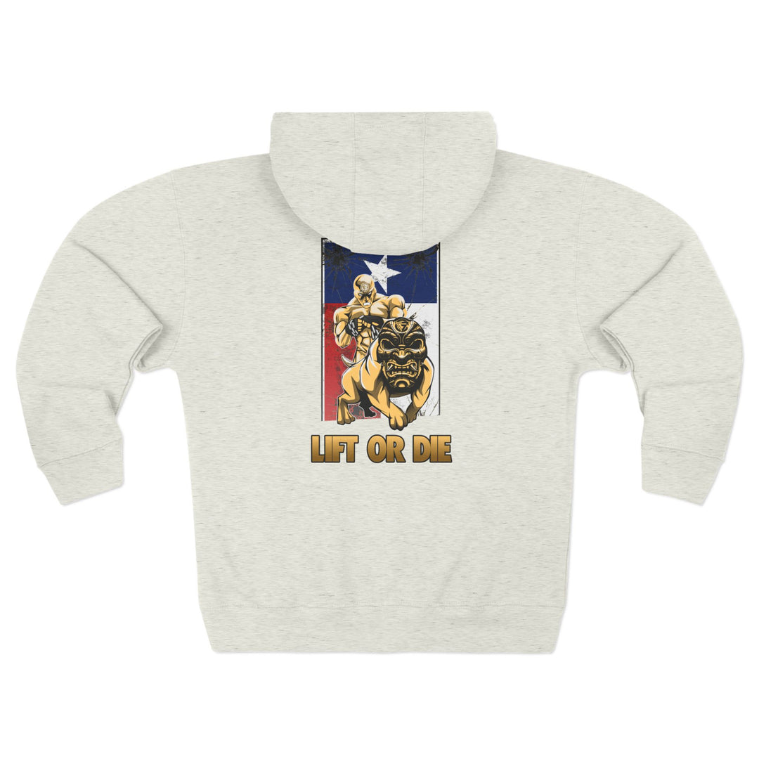 CG ANGRY DOG LONE STAR TEXAS STYLE /LIFT OR DIE ZIP UP