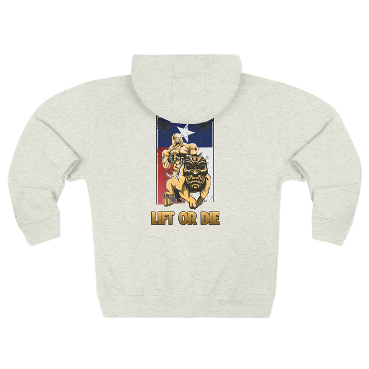 CG ANGRY DOG LONE STAR TEXAS STYLE /LIFT OR DIE ZIP UP
