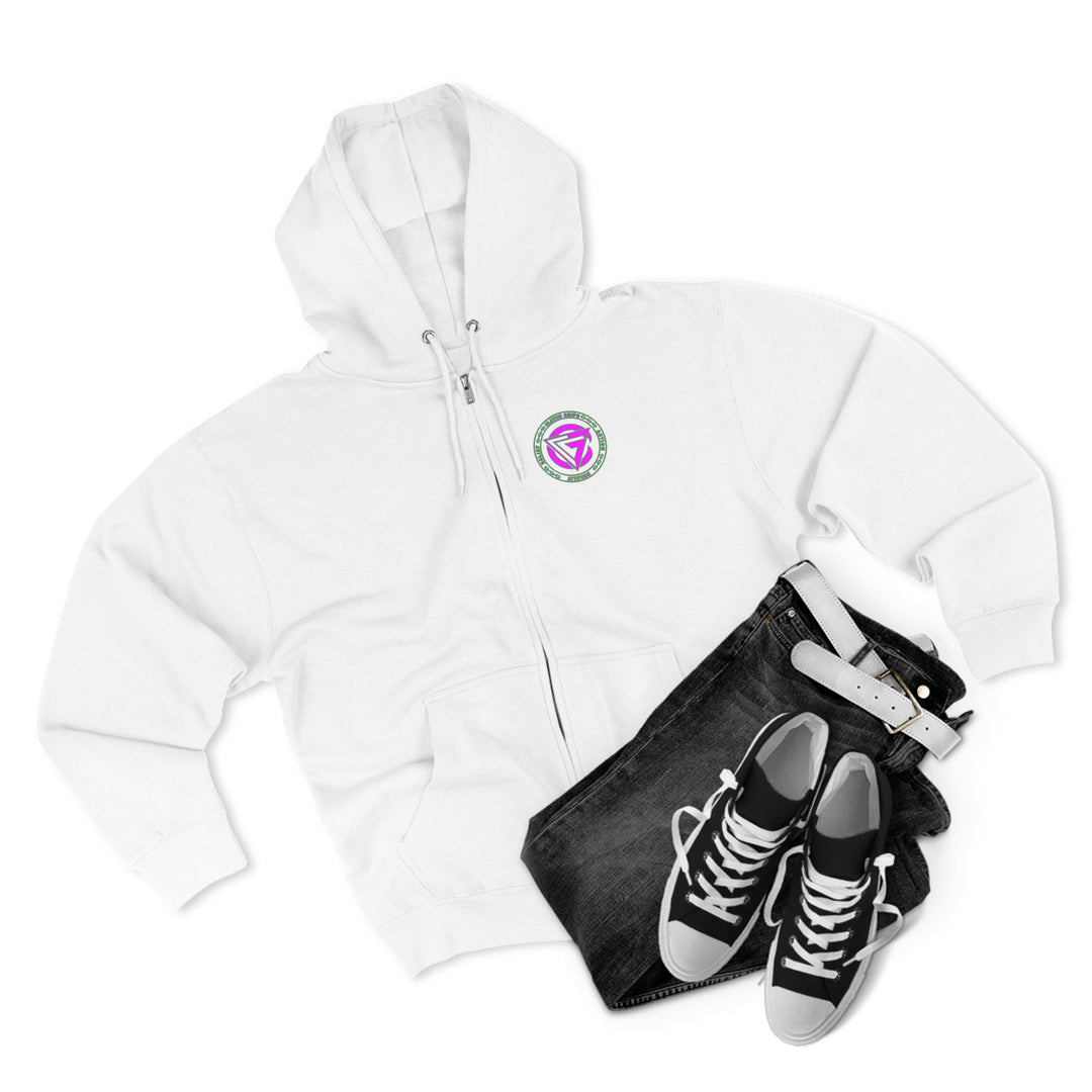 CG TIGER FLAME PURPLE GREEN /FIGHT FOR IT ZIP JACKET
