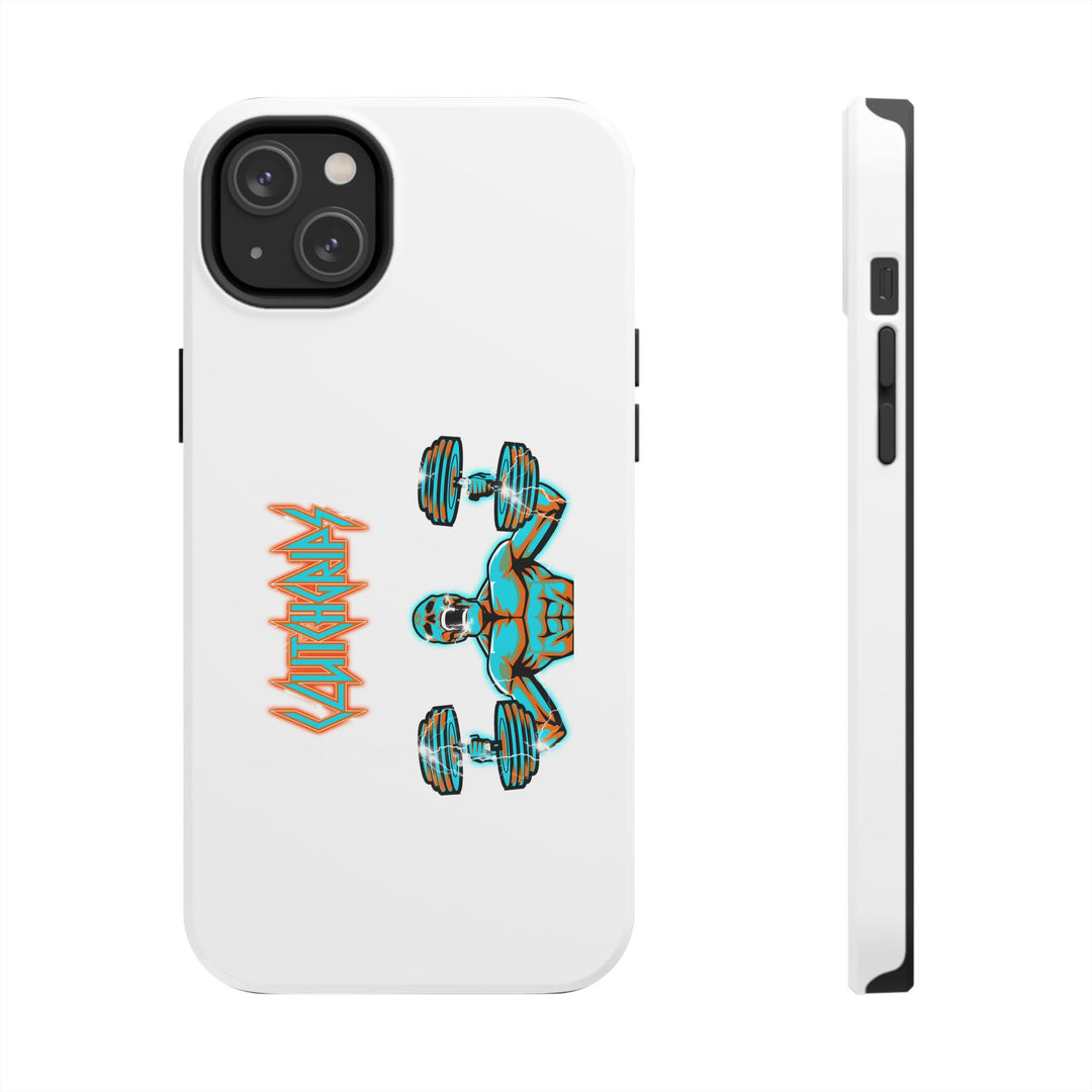 RIDE THE LIGHTNING MIAMI COLORS AQUA ORANGE PHONE CASE/CLUTCHGRIPS